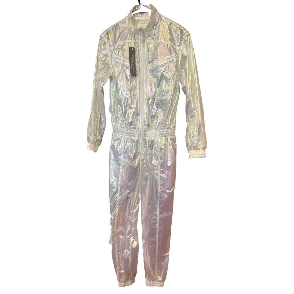 Jonathan Simkhai x Revolve Capsule Holographic XS Jumpsuit NWT